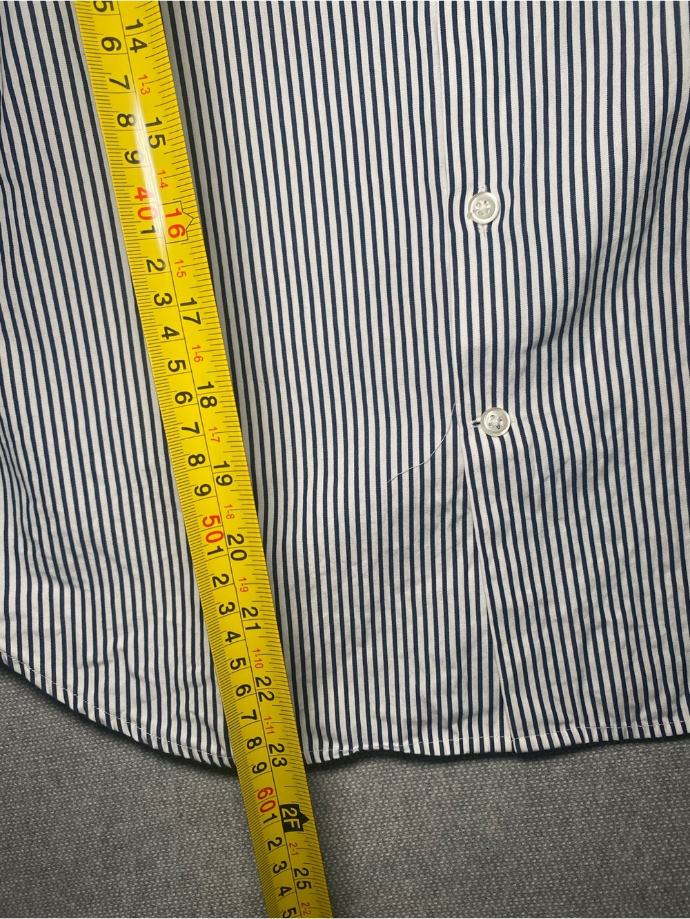 Ralph Lauren Sport Women's Striped White Navy Button Down Shirt Size 14 - Picture 5 of 7